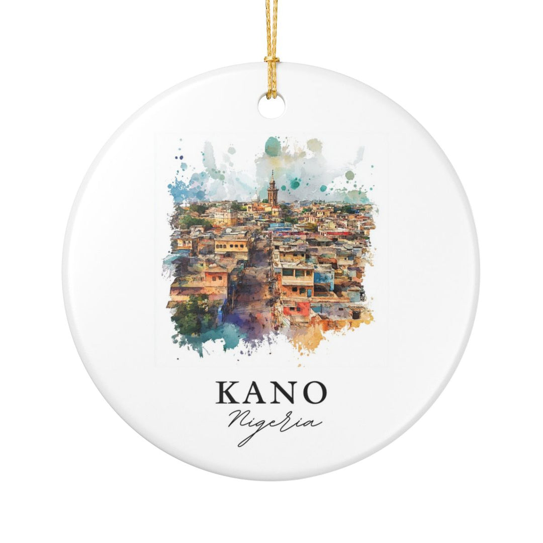 Kano Nigeria Ornament: Unique Kano Souvenir, Kano Nigeria Xmas Decor, and Authentic Kano Gift