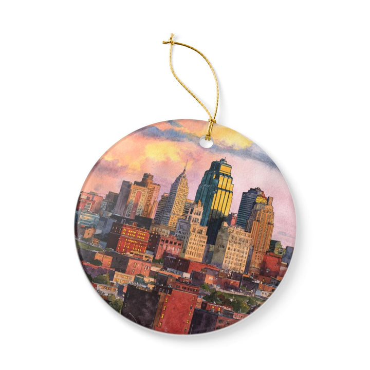 Kansas City Missouri USA Ornament: Unique Kansas City Souvenir, Kansas City Missouri Xmas Decor, and Authentic Kansas City Gift