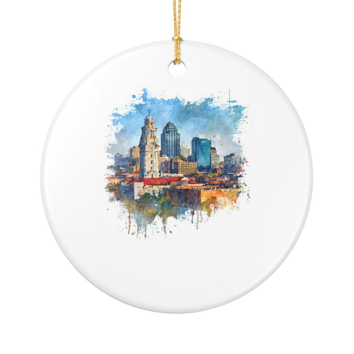 Kansas City Ornament: Unique Kansas City Souvenir, Kansas City Xmas Decor, and Authentic Kansas City Gift