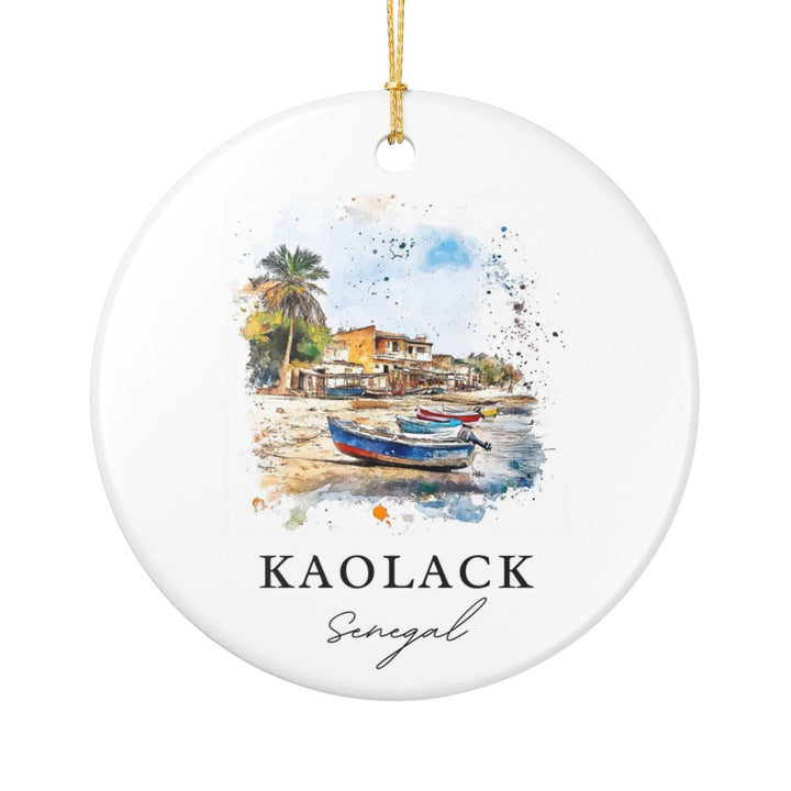 Kaolack Senegal Ornament: Unique Kaolack Souvenir, Kaolack Senegal Xmas Decor, and Authentic Kaolack Gift