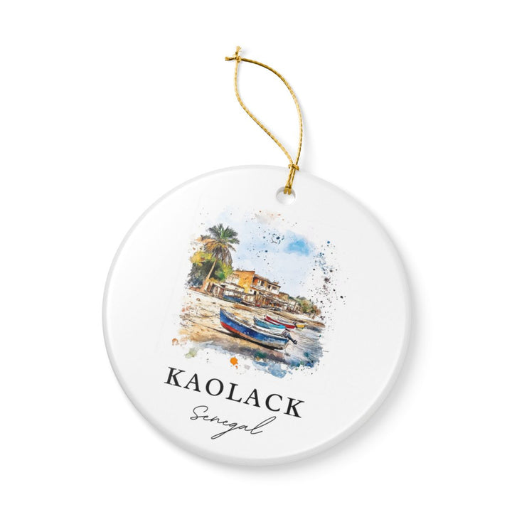 Kaolack Senegal Ornament: Unique Kaolack Souvenir, Kaolack Senegal Xmas Decor, and Authentic Kaolack Gift