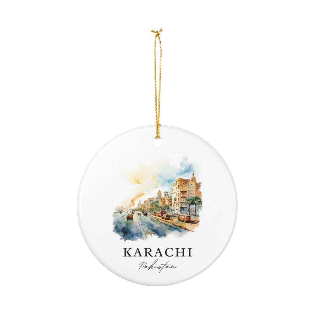 Karachi Pakistan Ornament: Unique Karachi Pakistan Souvenir, Karachi Pakistan Xmas Decor, and Authentic Karachi Pakistan Gift