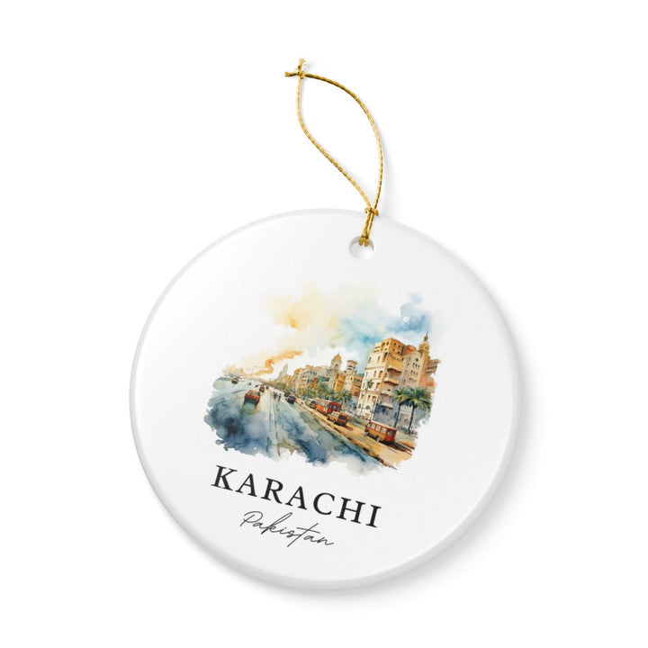 Karachi Pakistan Ornament: Unique Karachi Pakistan Souvenir, Karachi Pakistan Xmas Decor, and Authentic Karachi Pakistan Gift