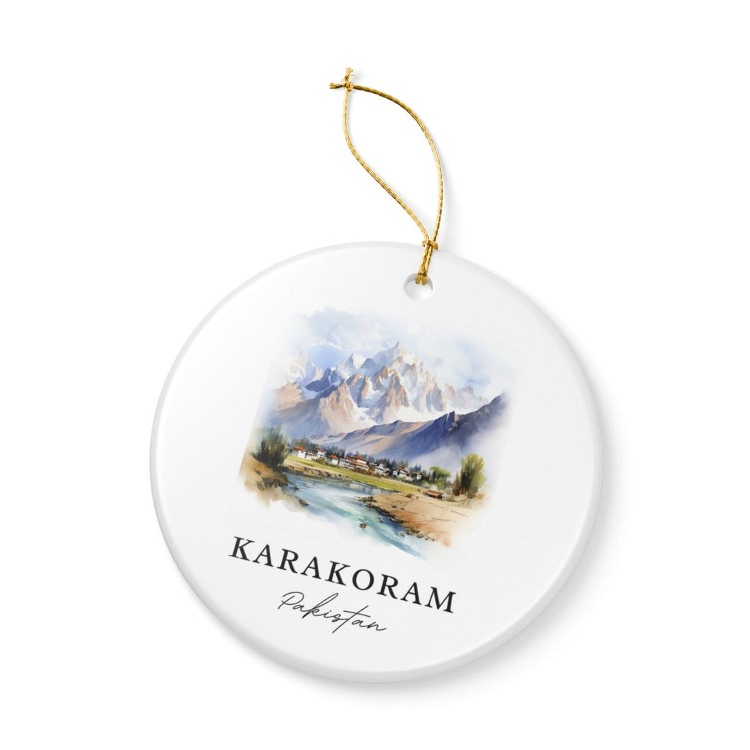 Karakoram Pakistan Ornament: Unique Karakoram Souvenir, Karakoram Pakistan Xmas Decor, and Authentic Karakoram Gift