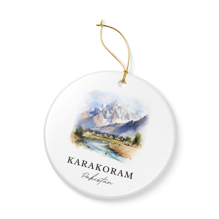 Karakoram Pakistan Ornament: Unique Karakoram Souvenir, Karakoram Pakistan Xmas Decor, and Authentic Karakoram Gift