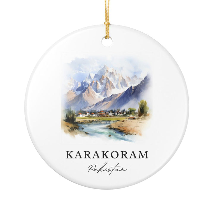 Karakoram Pakistan Ornament: Unique Karakoram Souvenir, Karakoram Pakistan Xmas Decor, and Authentic Karakoram Gift
