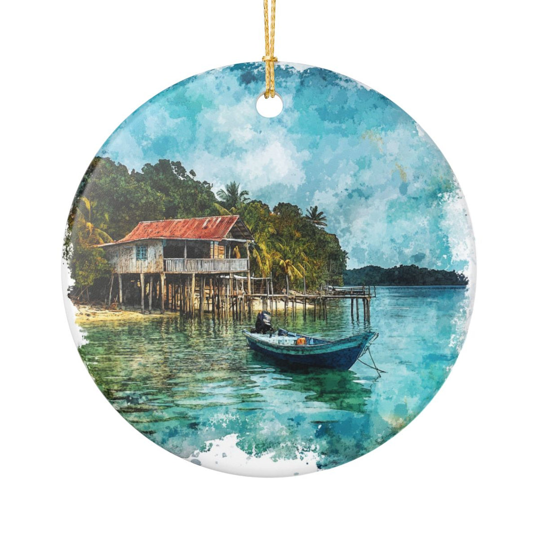 Karimunjawa Indonesia Ornament: Unique Karimunjawa Souvenir, Karimunjawa Indonesia Xmas Decor, and Authentic Karimunjawa Gift