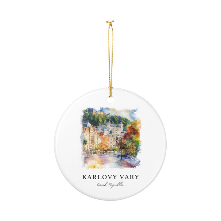 Karlovy Vary Czech Republic Ornament: Unique Karlovy Vary Souvenir, Karlovy Vary Czech Republic Xmas Decor, and Authentic Karlovy Vary Gift