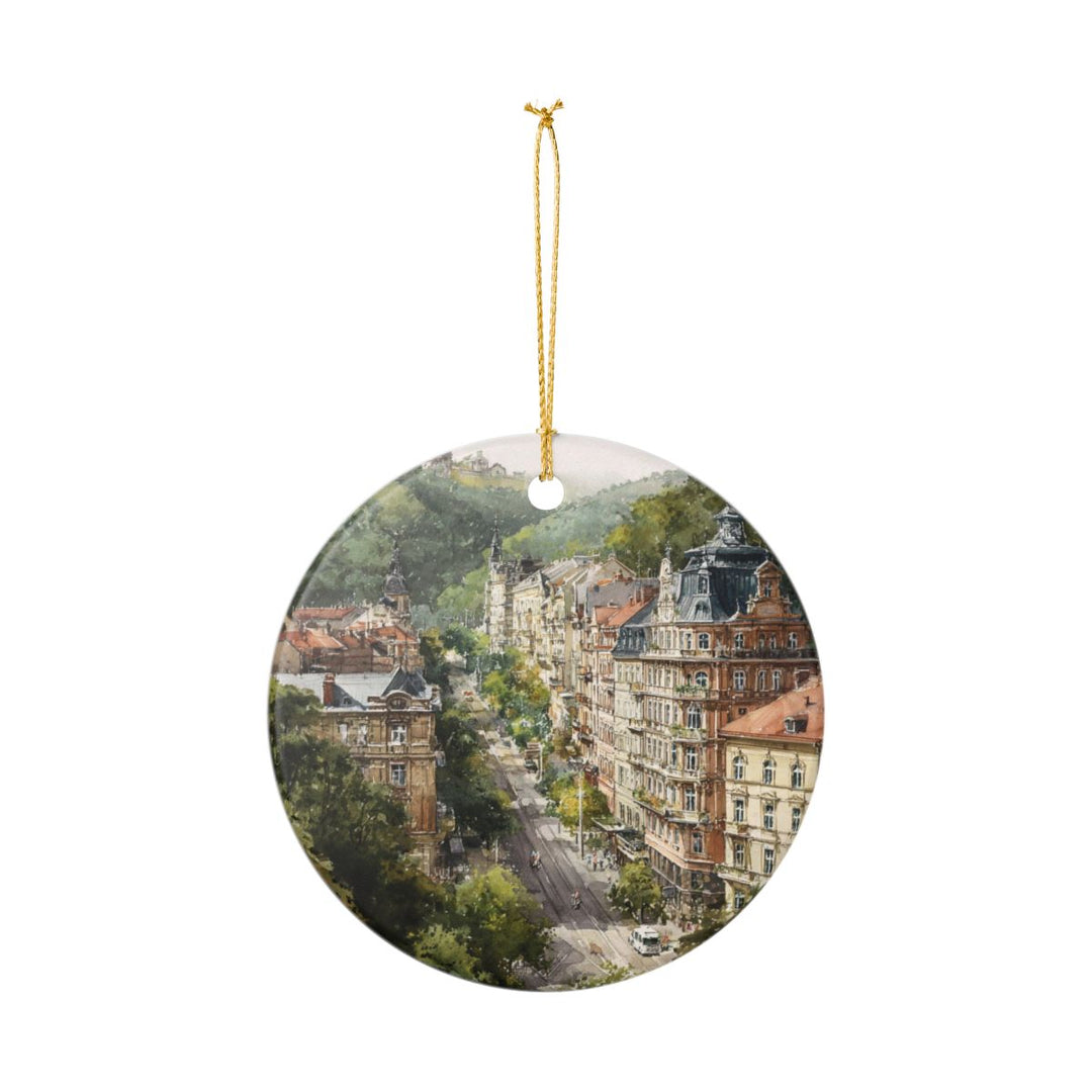 Karlovy Vary Czech Republic Ornament: Unique Karlovy Vary Souvenir, Karlovy Vary Czech Republic Xmas Decor, and Authentic Karlovy Vary Gift