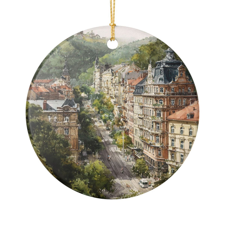 Karlovy Vary Czech Republic Ornament: Unique Karlovy Vary Souvenir, Karlovy Vary Czech Republic Xmas Decor, and Authentic Karlovy Vary Gift