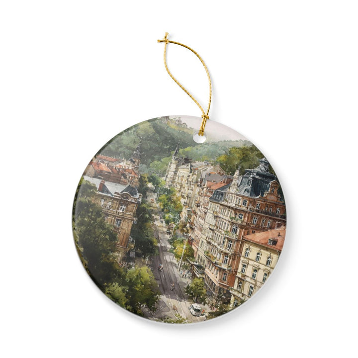 Karlovy Vary Czech Republic Ornament: Unique Karlovy Vary Souvenir, Karlovy Vary Czech Republic Xmas Decor, and Authentic Karlovy Vary Gift