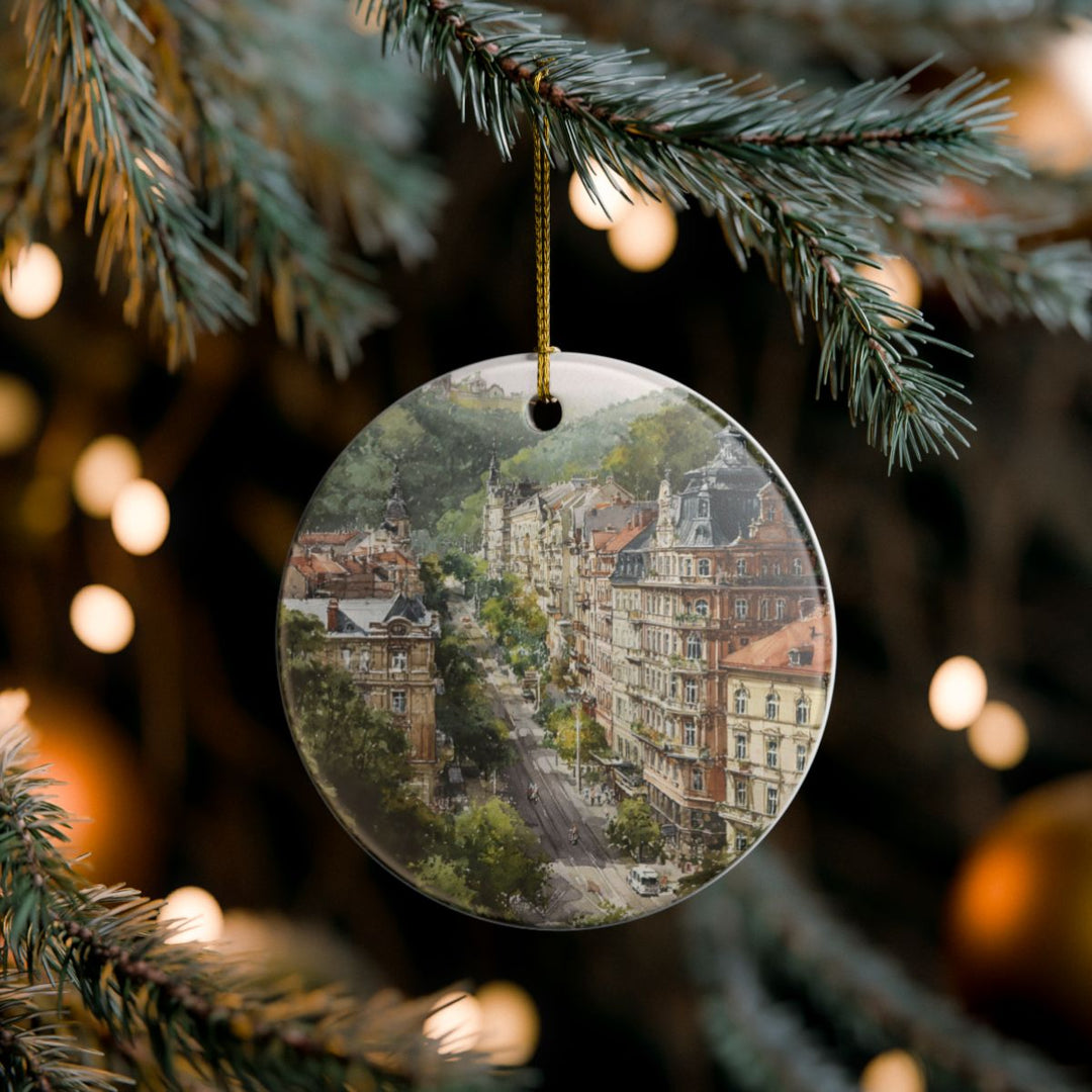Karlovy Vary Czech Republic Ornament: Unique Karlovy Vary Souvenir, Karlovy Vary Czech Republic Xmas Decor, and Authentic Karlovy Vary Gift