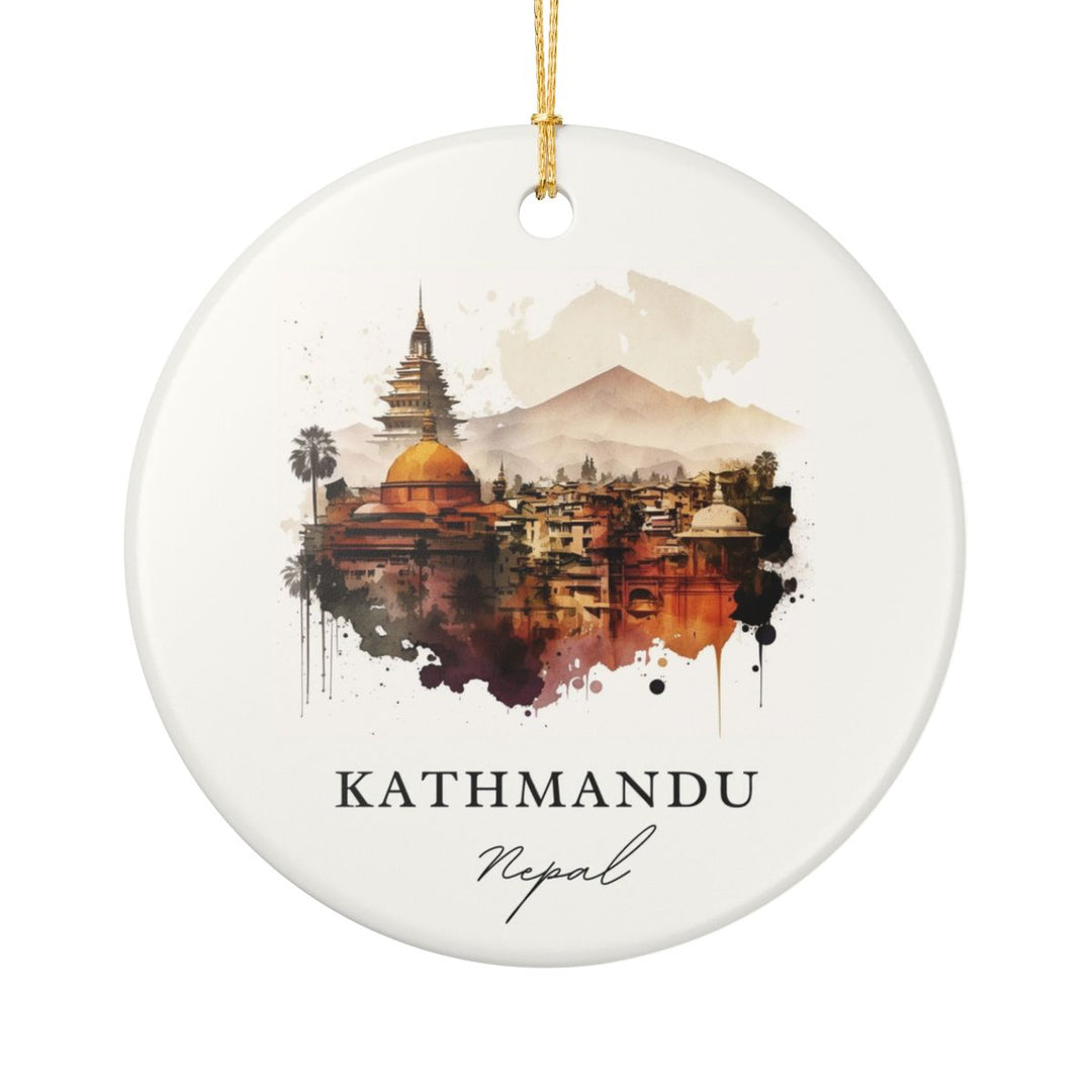 Kathmandu Nepal Ornament: Unique Kathmandu Nepal Souvenir, Kathmandu Nepal Xmas Decor, and Authentic Kathmandu Nepal Gift