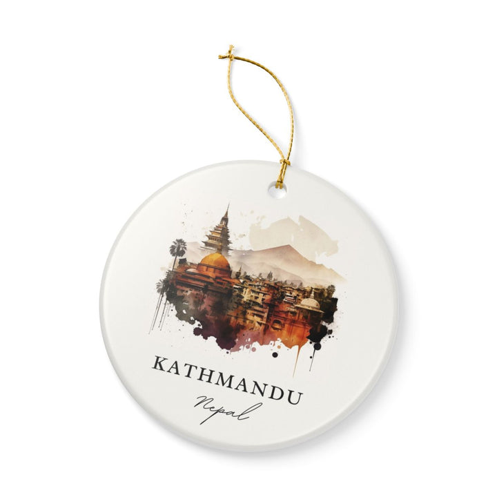Kathmandu Nepal Ornament: Unique Kathmandu Nepal Souvenir, Kathmandu Nepal Xmas Decor, and Authentic Kathmandu Nepal Gift