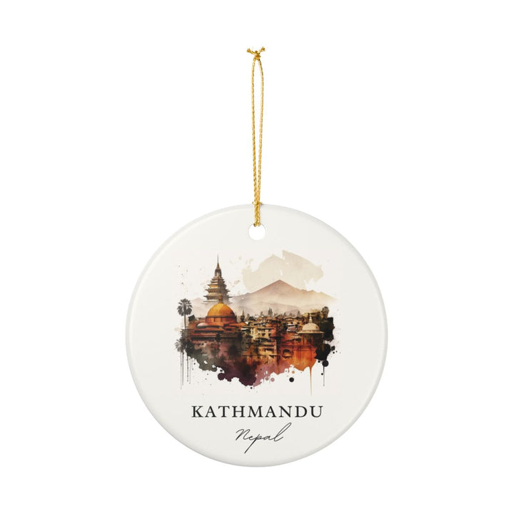 Kathmandu Nepal Ornament: Unique Kathmandu Nepal Souvenir, Kathmandu Nepal Xmas Decor, and Authentic Kathmandu Nepal Gift