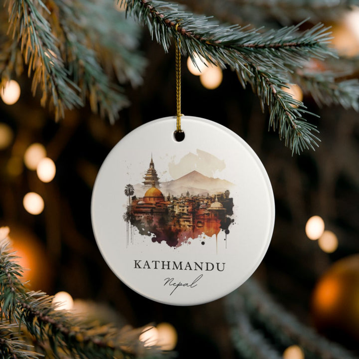 Kathmandu Nepal Ornament: Unique Kathmandu Nepal Souvenir, Kathmandu Nepal Xmas Decor, and Authentic Kathmandu Nepal Gift