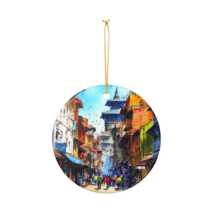 Kathmandu Nepal Ornament: Unique Kathmandu Nepal Souvenir, Kathmandu Nepal Xmas Decor, and Authentic Kathmandu Nepal Gift