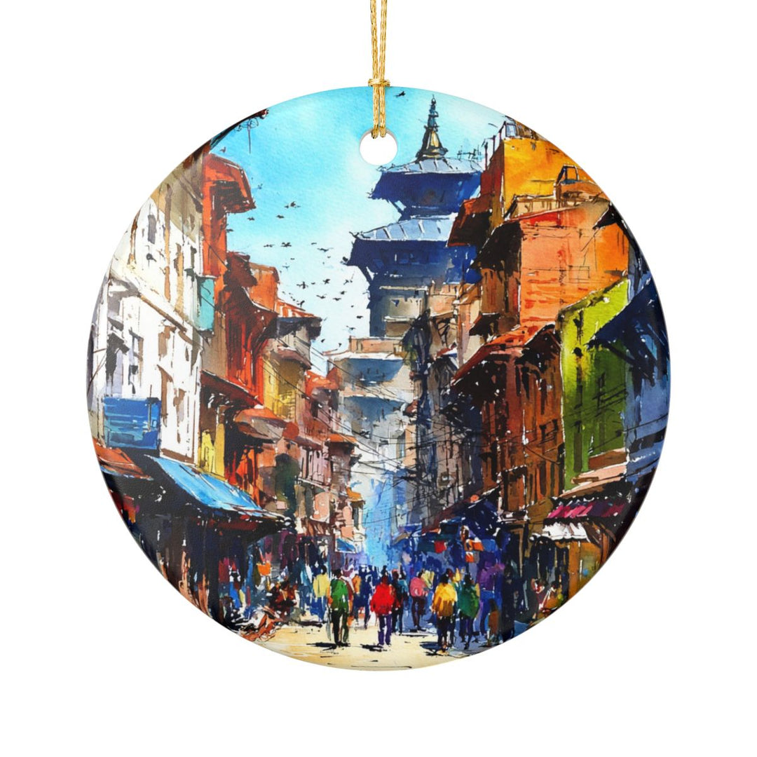 Kathmandu Nepal Ornament: Unique Kathmandu Nepal Souvenir, Kathmandu Nepal Xmas Decor, and Authentic Kathmandu Nepal Gift