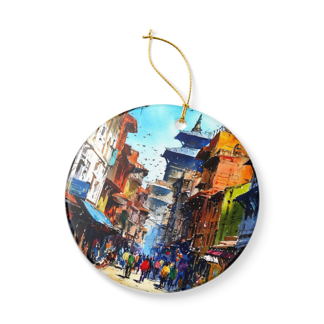 Kathmandu Nepal Ornament: Unique Kathmandu Nepal Souvenir, Kathmandu Nepal Xmas Decor, and Authentic Kathmandu Nepal Gift