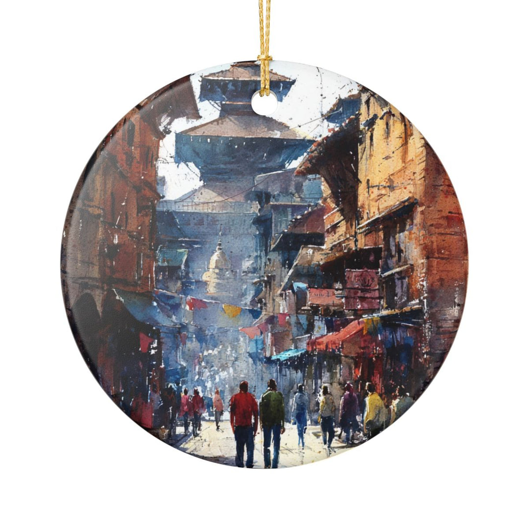 Kathmandu Nepal Ornament: Unique Kathmandu Nepal Souvenir, Kathmandu Nepal Xmas Decor, and Authentic Kathmandu Nepal Gift
