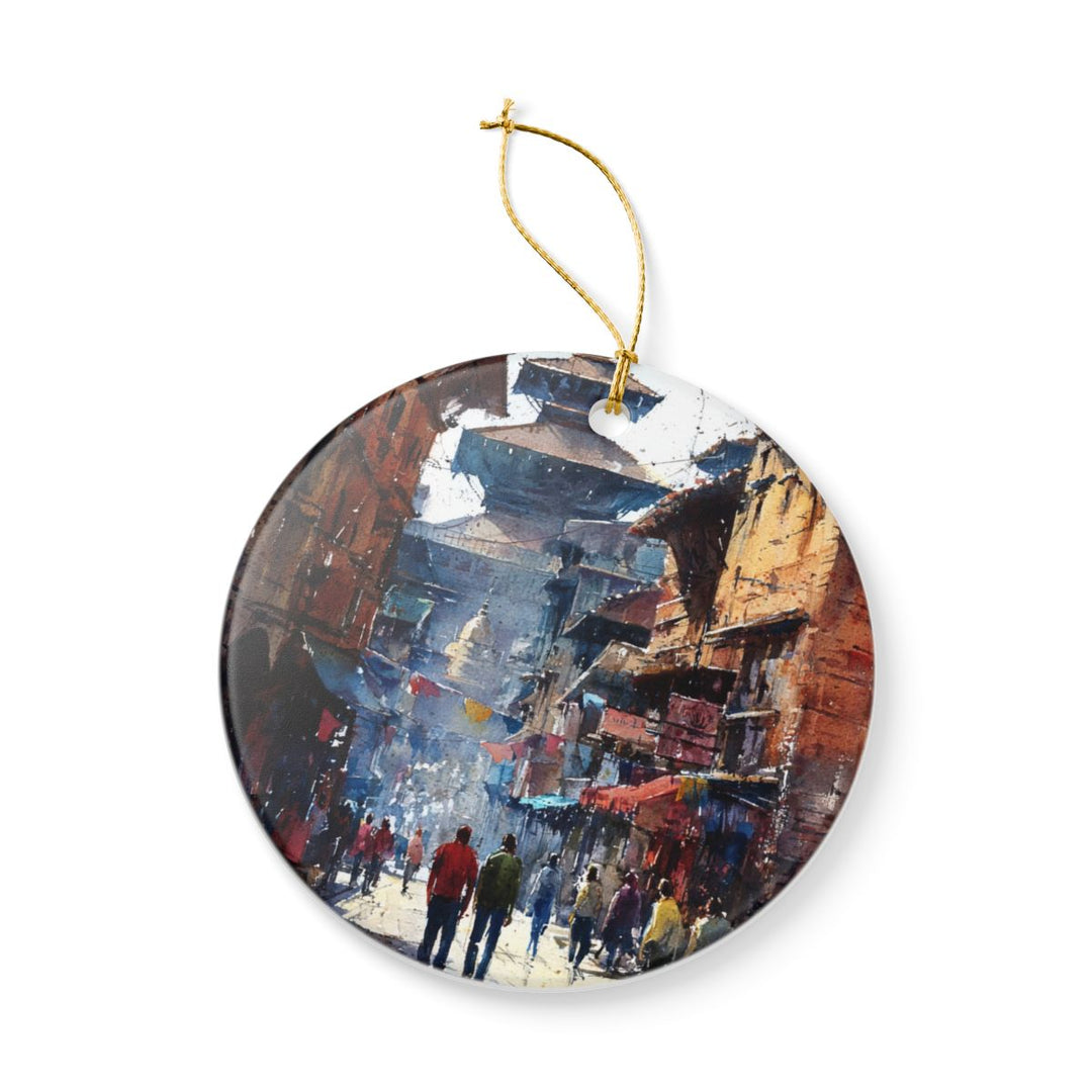 Kathmandu Nepal Ornament: Unique Kathmandu Nepal Souvenir, Kathmandu Nepal Xmas Decor, and Authentic Kathmandu Nepal Gift
