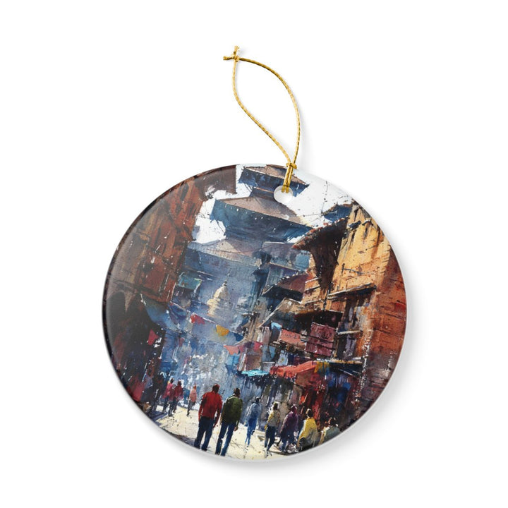 Kathmandu Nepal Ornament: Unique Kathmandu Nepal Souvenir, Kathmandu Nepal Xmas Decor, and Authentic Kathmandu Nepal Gift