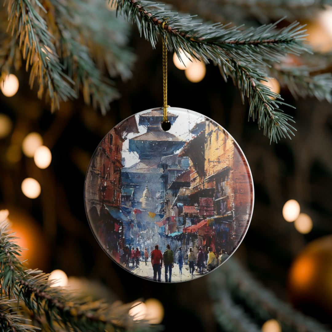 Kathmandu Nepal Ornament: Unique Kathmandu Nepal Souvenir, Kathmandu Nepal Xmas Decor, and Authentic Kathmandu Nepal Gift