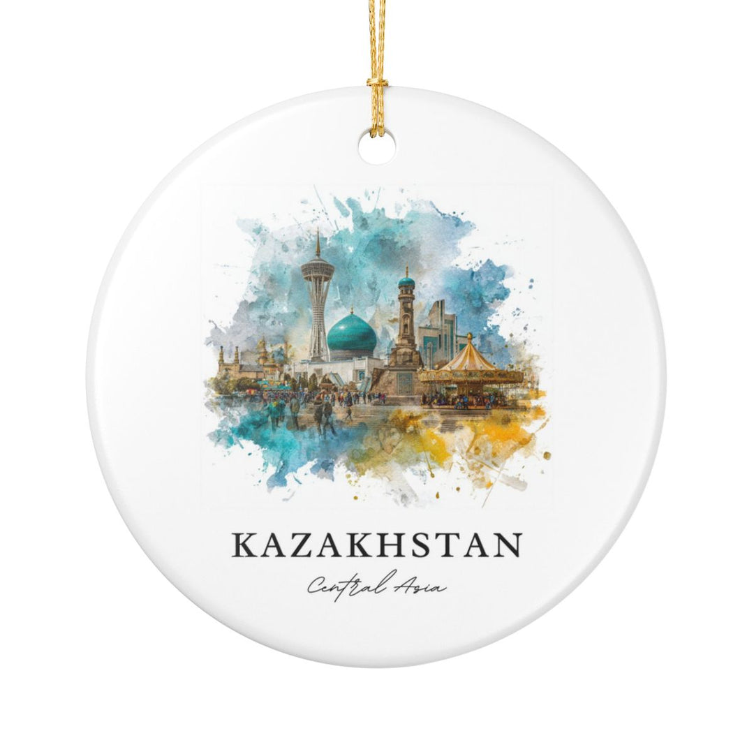 Kazakhstan Ornament: Unique Kazakhstan Souvenir, Kazakhstan Xmas Decor, and Authentic Kazakhstan Gift