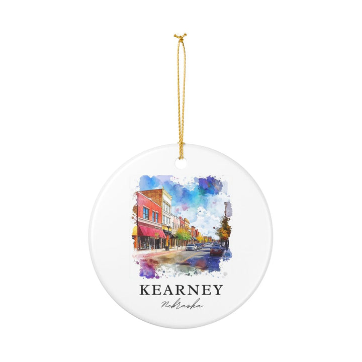 Kearney Nebraska USA Ornament: Unique Kearney Souvenir, Kearney Nebraska Xmas Decor, and Authentic Kearney Gift