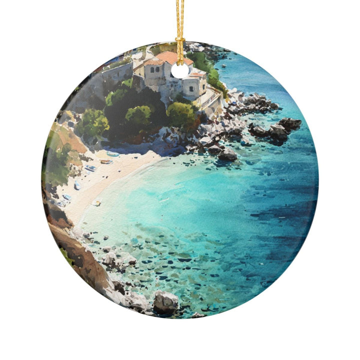 Kefalonia Ornament: Unique Kefalonia Souvenir, Kefalonia Xmas Decor, and Authentic Kefalonia Gift