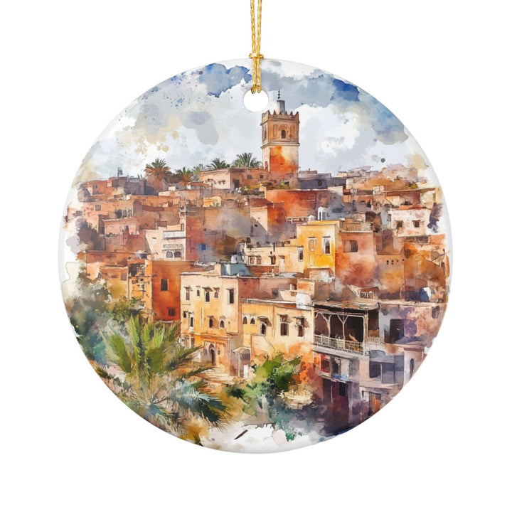 Kenitra Morocco Ornament: Unique Kenitra Souvenir, Kenitra Morocco Xmas Decor, and Authentic Kenitra Gift