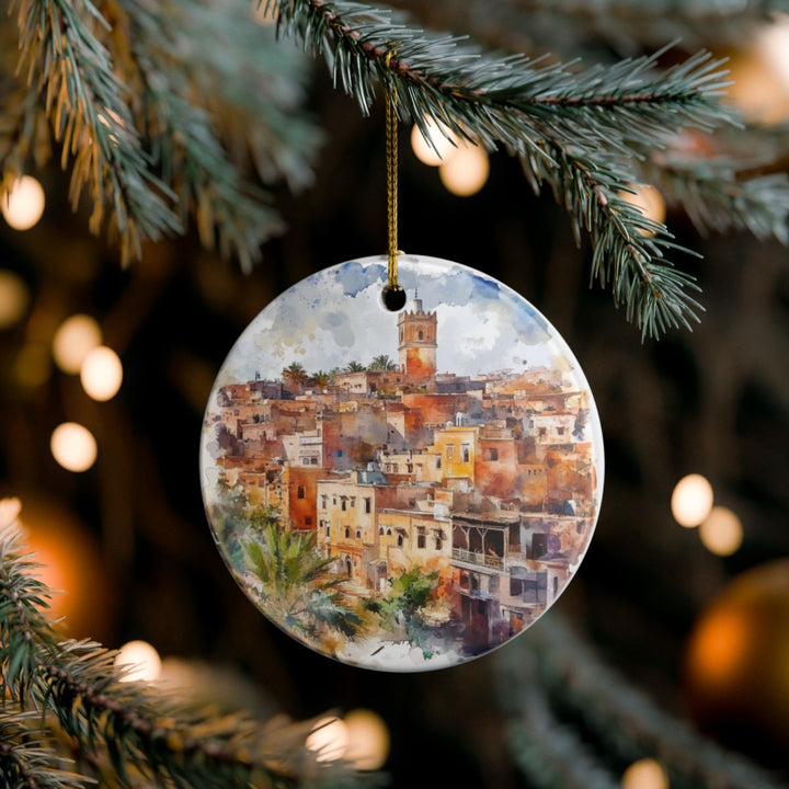 Kenitra Morocco Ornament: Unique Kenitra Souvenir, Kenitra Morocco Xmas Decor, and Authentic Kenitra Gift