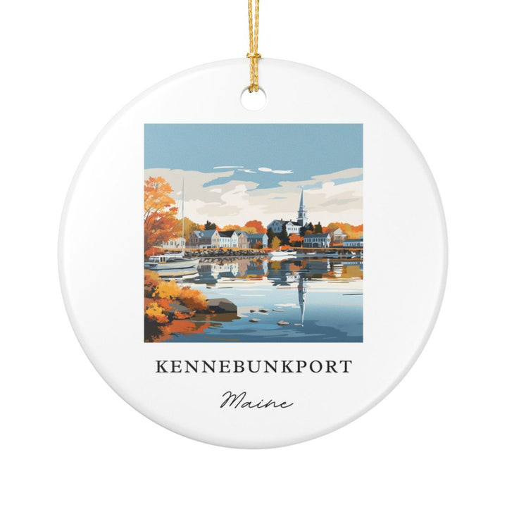 Kennebunkport Maine Ornament: Unique Kennebunkport Souvenir, Kennebunkport Maine Xmas Decor, and Authentic Kennebunkport Gift