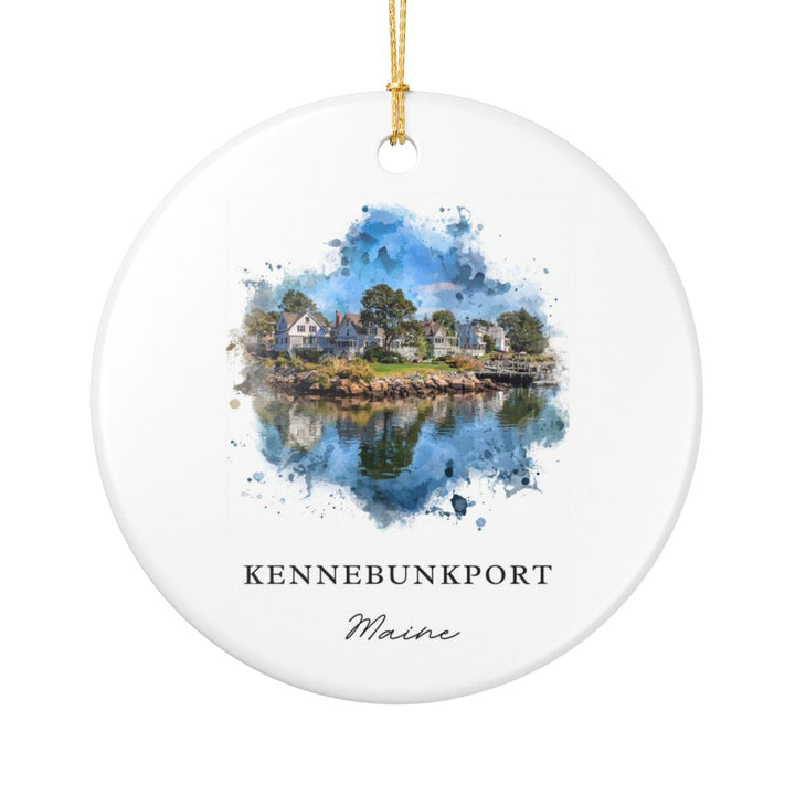 Kennebunkport Maine Ornament: Unique Kennebunkport Souvenir, Kennebunkport Maine Xmas Decor, and Authentic Kennebunkport Gift