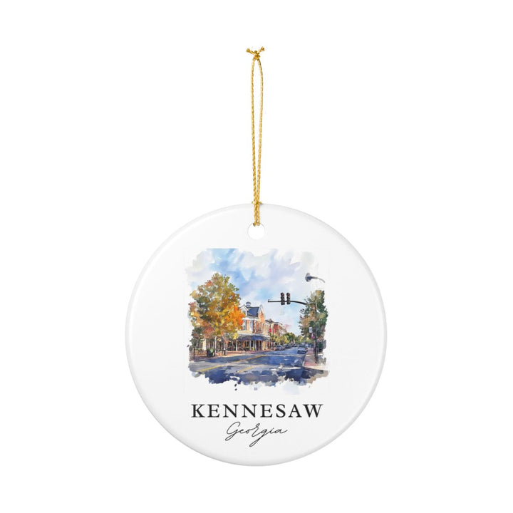 Kennesaw Georgia USA Ornament: Unique Kennesaw Souvenir, Kennesaw Georgia Xmas Decor, and Authentic Kennesaw Gift