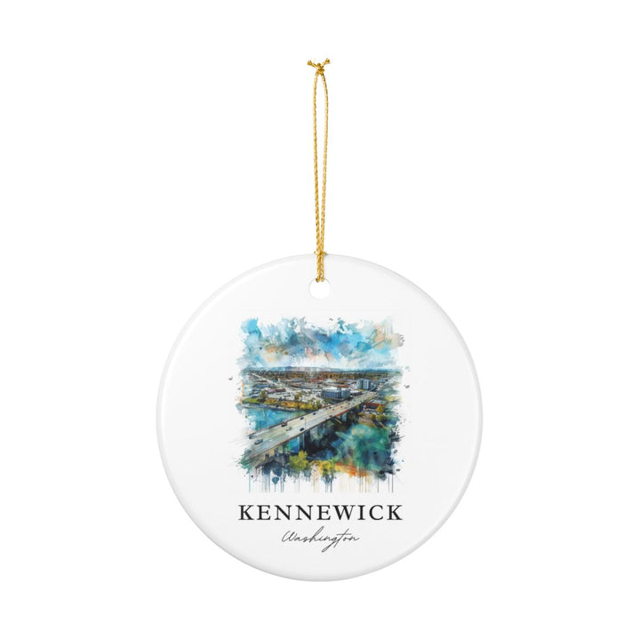 Kennewick Washington Ornament: Unique Kennewick Souvenir, Kennewick Washington Xmas Decor, and Authentic Kennewick Gift