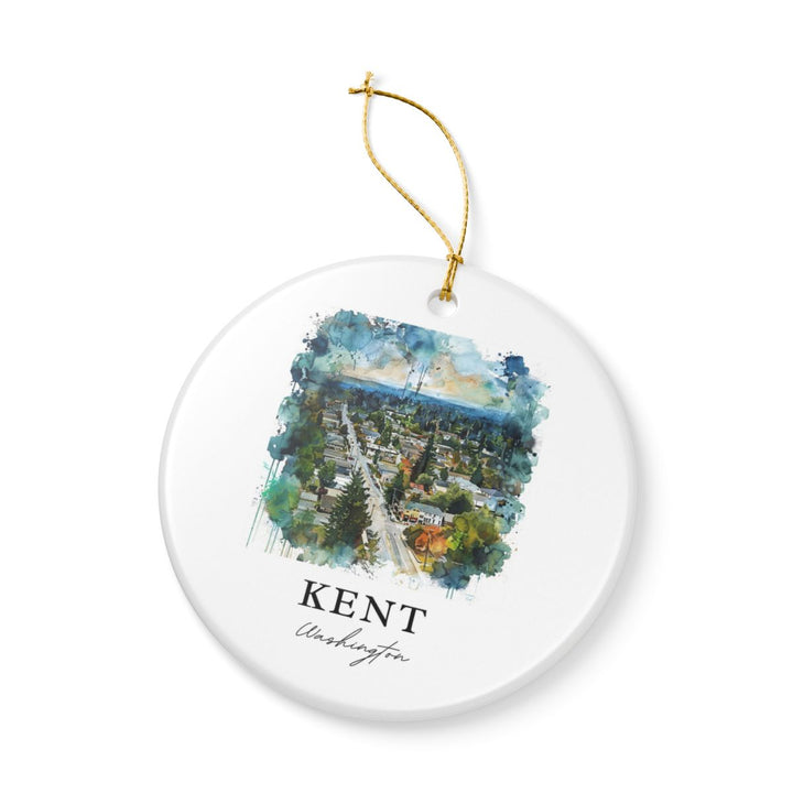 Kent Washington Ornament: Unique Kent Washington Souvenir, Kent Washington Xmas Decor, and Authentic Kent Washington Gift