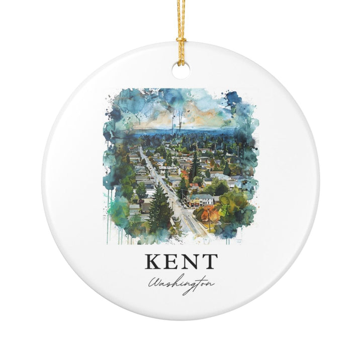 Kent Washington Ornament: Unique Kent Washington Souvenir, Kent Washington Xmas Decor, and Authentic Kent Washington Gift