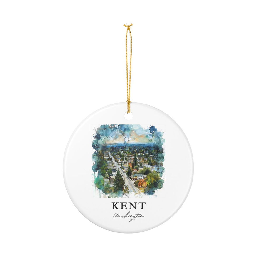 Kent Washington Ornament: Unique Kent Washington Souvenir, Kent Washington Xmas Decor, and Authentic Kent Washington Gift