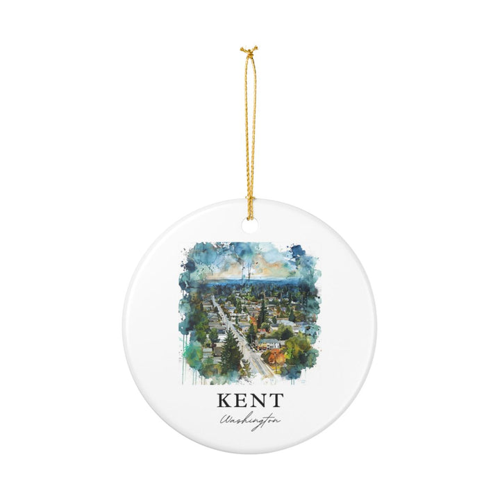 Kent Washington Ornament: Unique Kent Washington Souvenir, Kent Washington Xmas Decor, and Authentic Kent Washington Gift