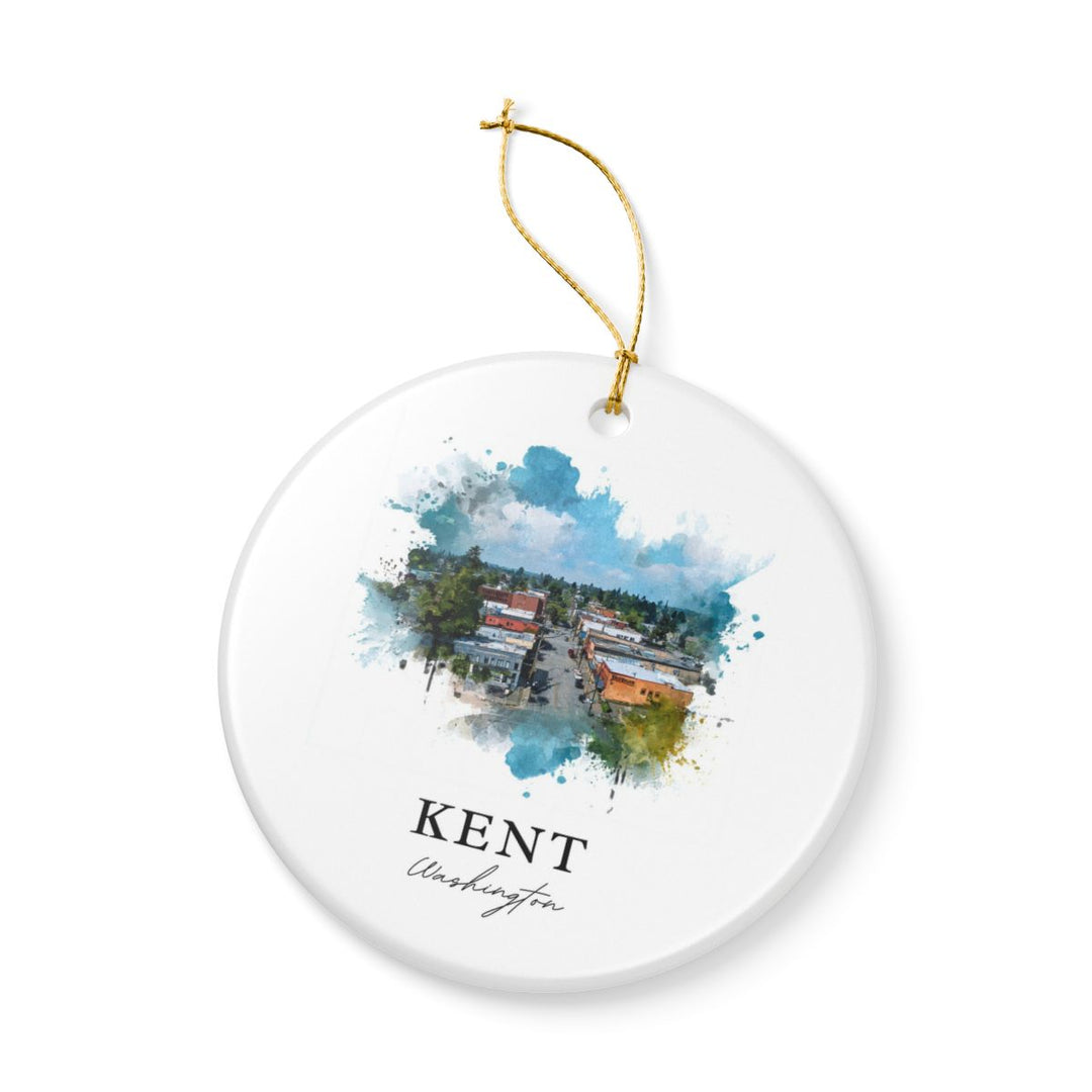 Kent Washington Ornament: Unique Kent Souvenir, Kent Washington Xmas Decor, and Authentic Kent Gift
