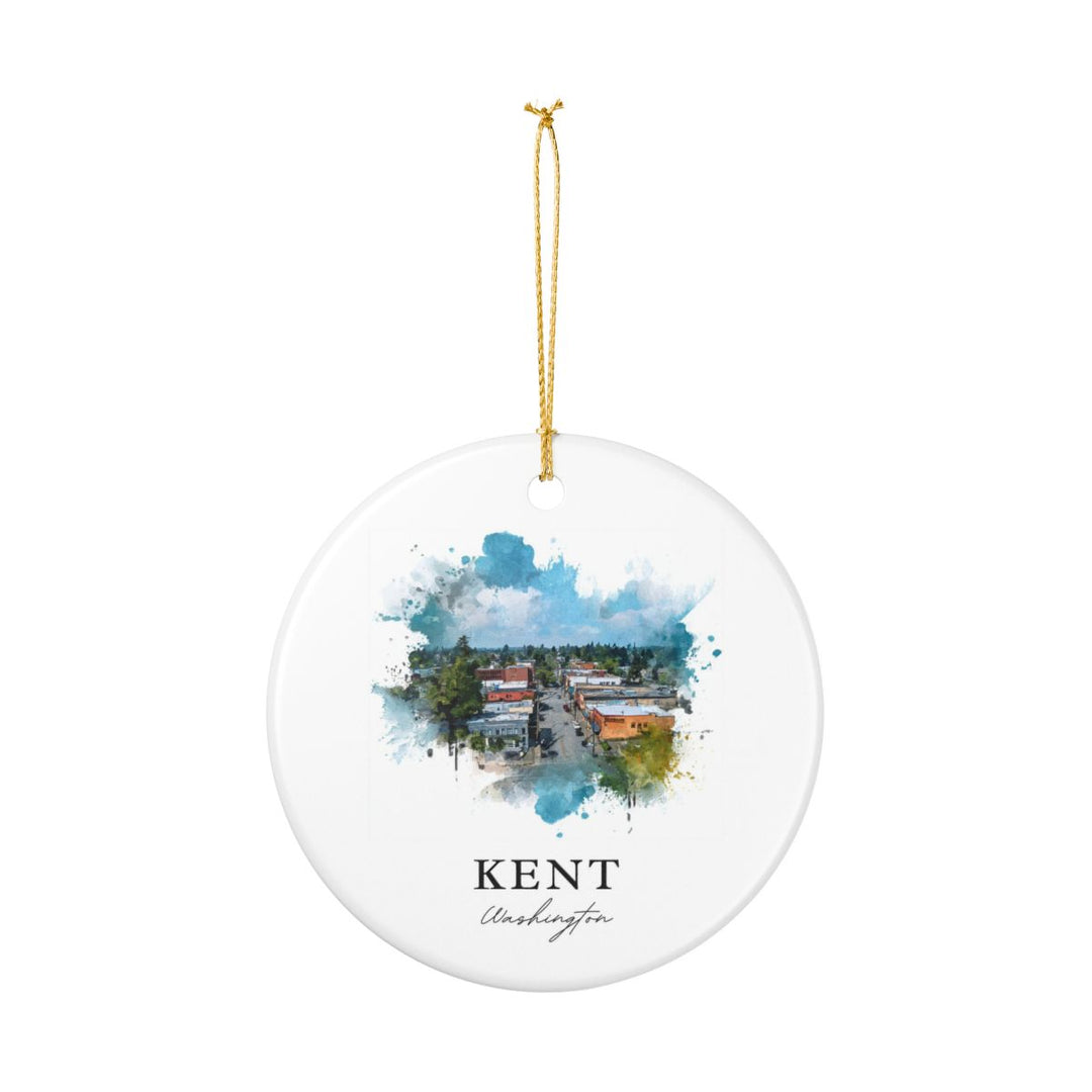 Kent Washington Ornament: Unique Kent Souvenir, Kent Washington Xmas Decor, and Authentic Kent Gift