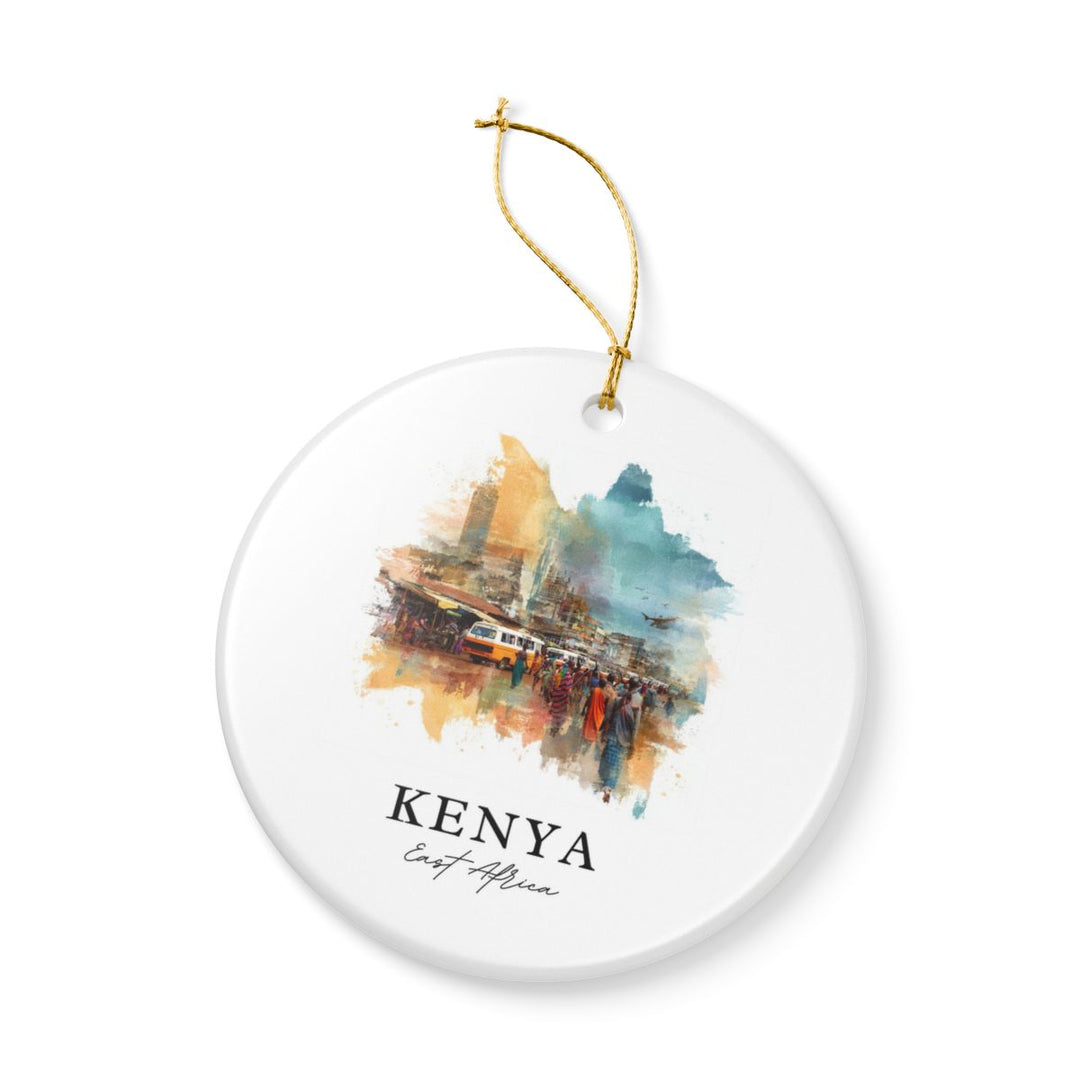 Kenya East Africa Ornament: Unique Kenya East Africa Souvenir, Kenya East Africa Xmas Decor, and Authentic Kenya East Africa Gift