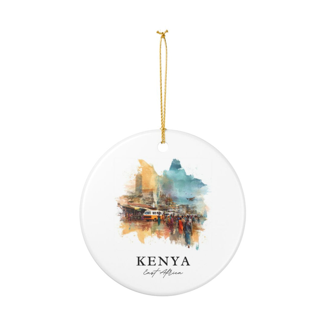 Kenya East Africa Ornament: Unique Kenya East Africa Souvenir, Kenya East Africa Xmas Decor, and Authentic Kenya East Africa Gift