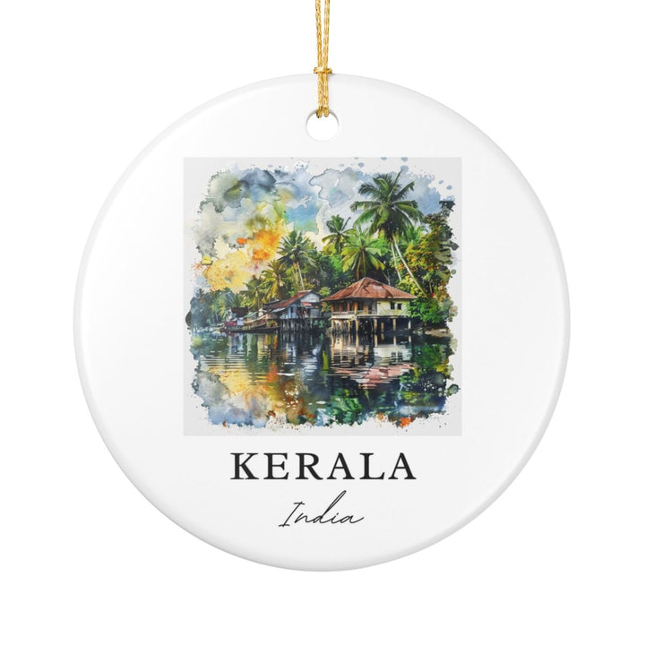 Kerala India Ornament: Unique Kerala Souvenir, Kerala India Xmas Decor, and Authentic Kerala Gift