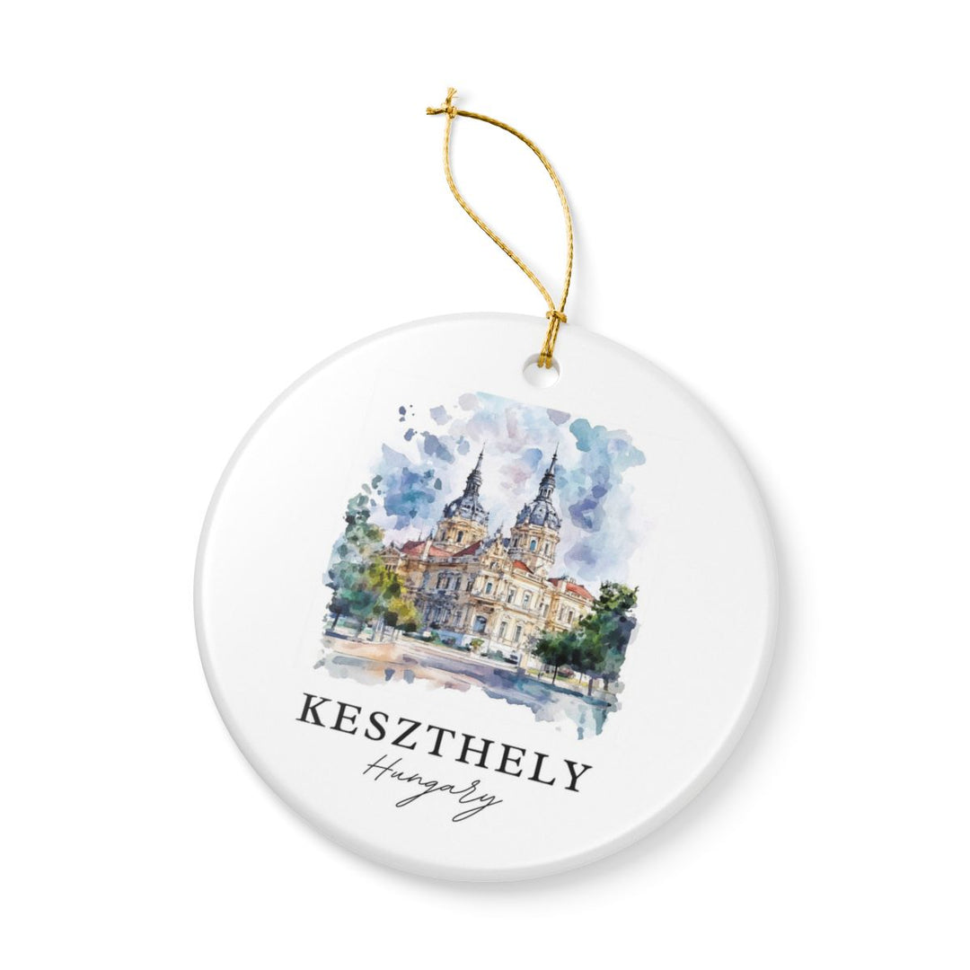 Keszthely Hungary Ornament: Unique Keszthely Souvenir, Keszthely Hungary Xmas Decor, and Authentic Keszthely Gift