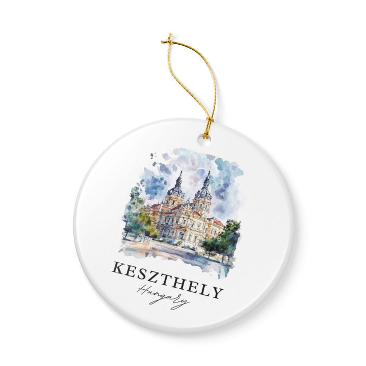 Keszthely Hungary Ornament: Unique Keszthely Souvenir, Keszthely Hungary Xmas Decor, and Authentic Keszthely Gift