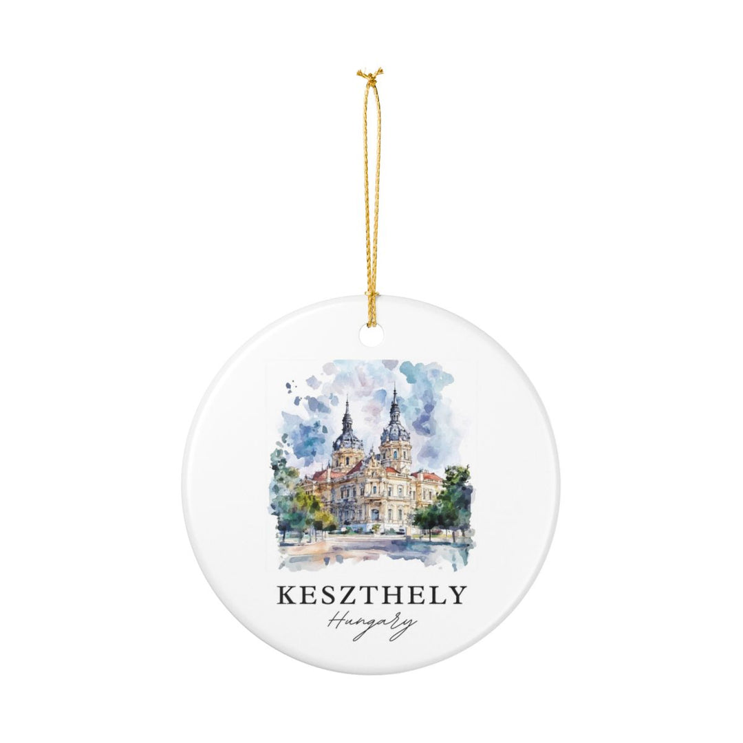 Keszthely Hungary Ornament: Unique Keszthely Souvenir, Keszthely Hungary Xmas Decor, and Authentic Keszthely Gift