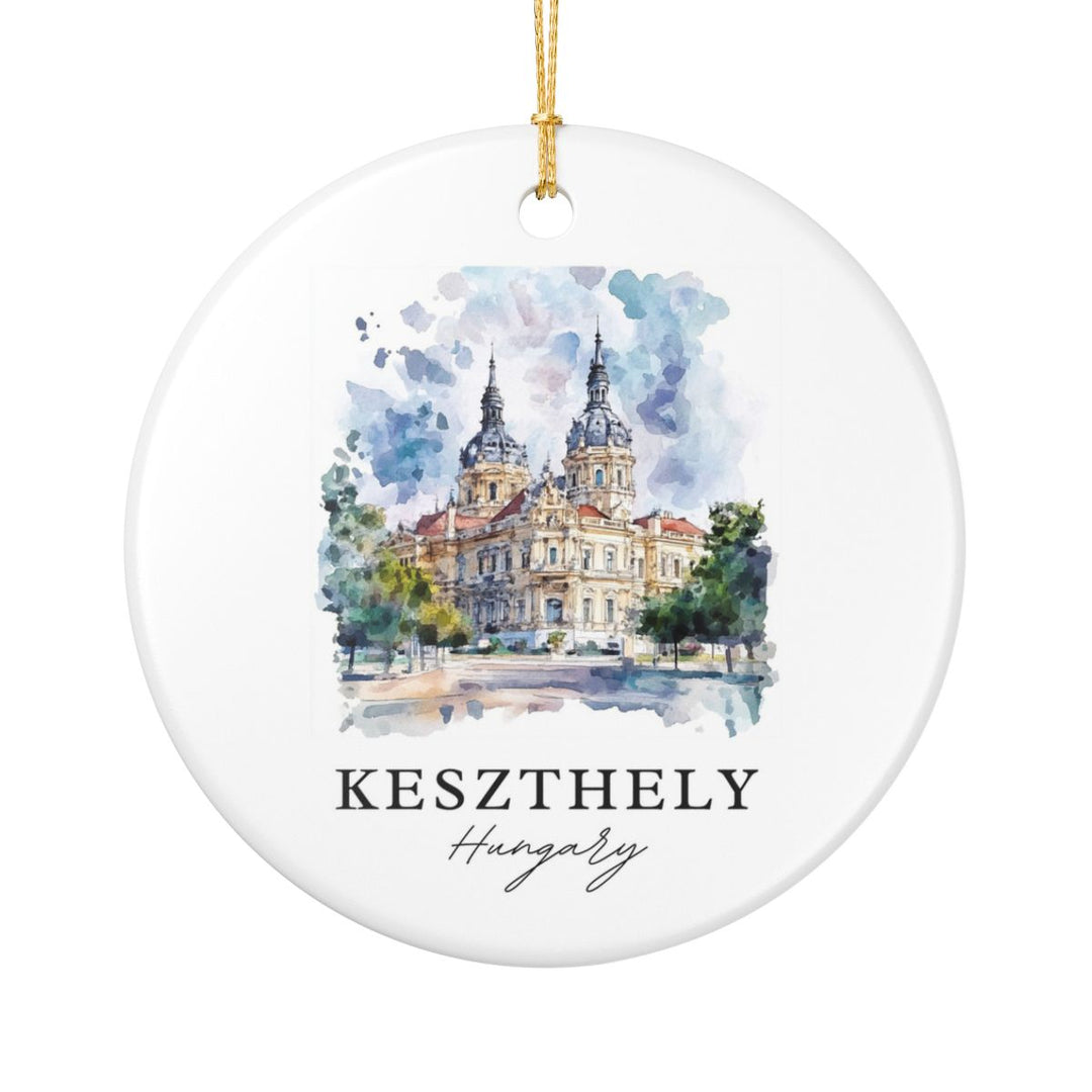 Keszthely Hungary Ornament: Unique Keszthely Souvenir, Keszthely Hungary Xmas Decor, and Authentic Keszthely Gift
