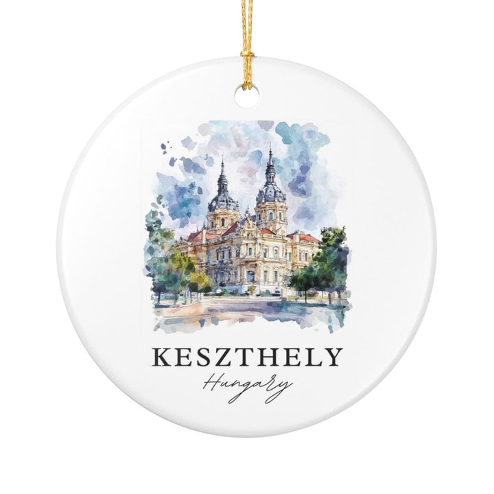 Keszthely Hungary Ornament: Unique Keszthely Souvenir, Keszthely Hungary Xmas Decor, and Authentic Keszthely Gift